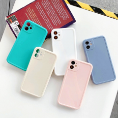 iPhone 13 Series Soft Slim Fit Transparent Colorful TPU Silicone With Camera Protection Phone Case